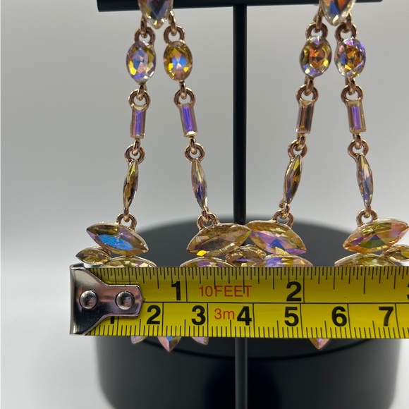 Dazzling Aurora Borealis Rhinestone Statement Earrings - Picture 13 of 13